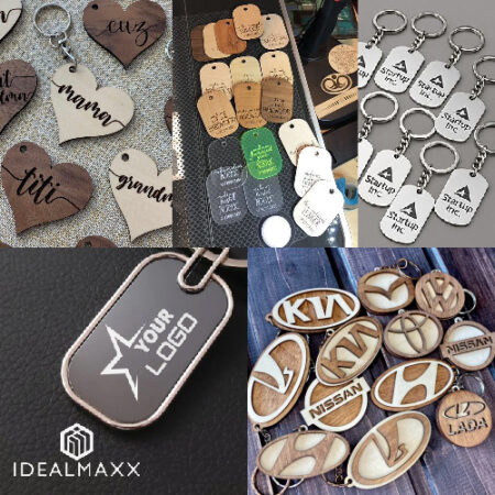 logo key chians custom shaped | acrylic | mdf | engraving design