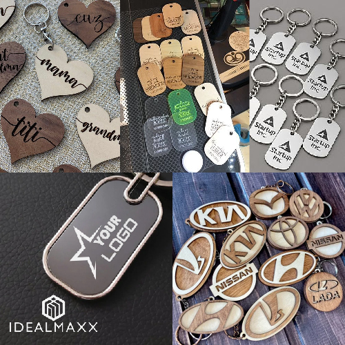 logo key chians custom shaped | acrylic | mdf | engraving design